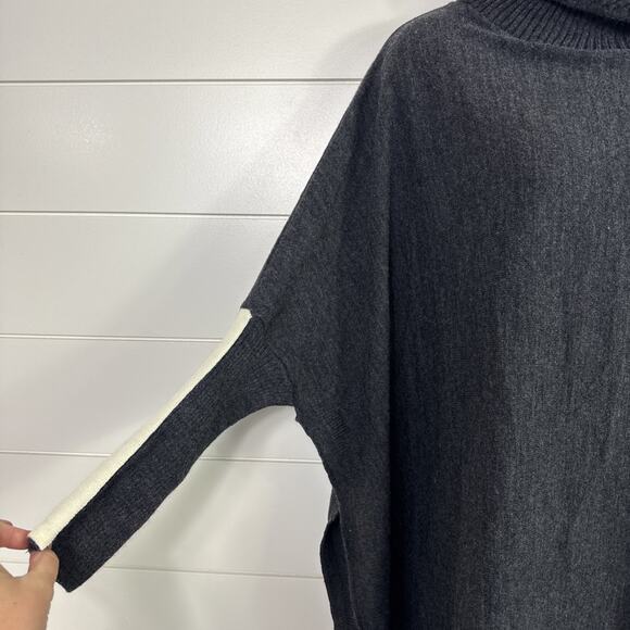 Mersea Oversized Pullover Dolman Sleeve Sweater Gray - One Size Fits Most - Picture 3 of 8